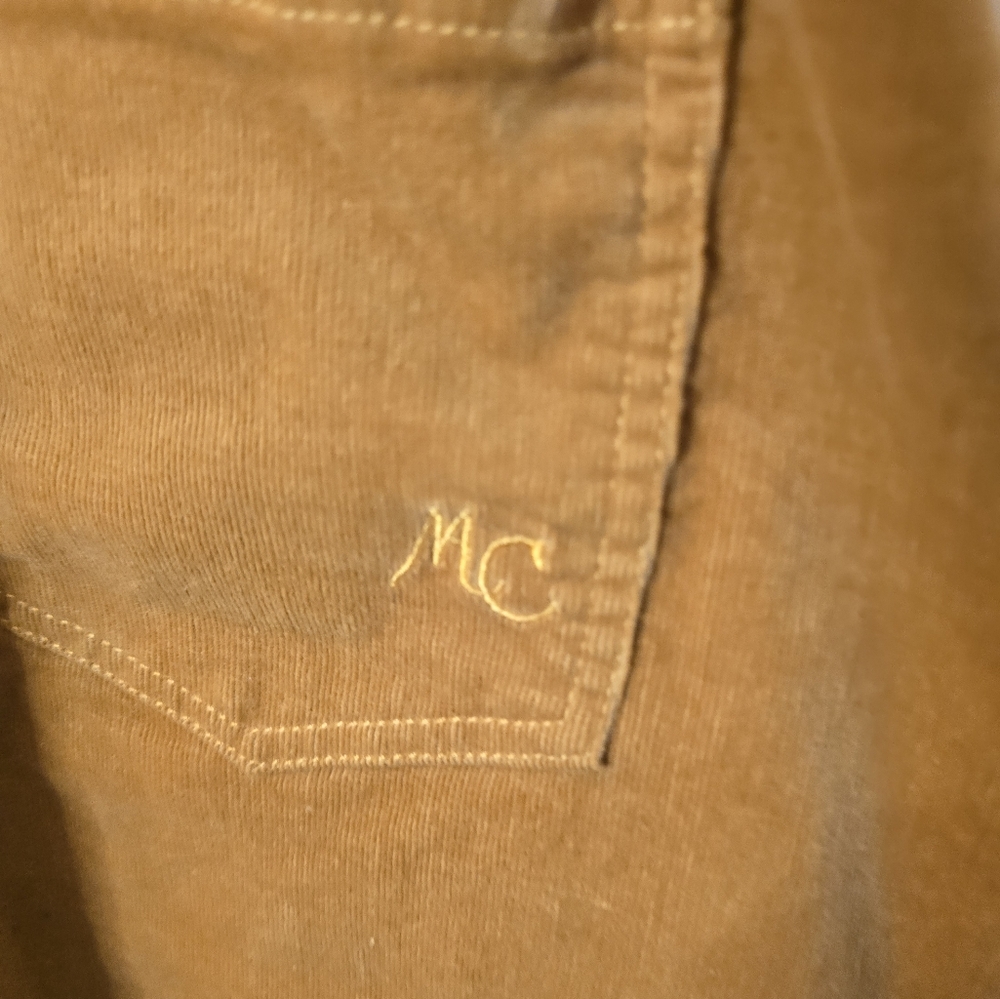 Modcloth mustard yellow corduroy Pinafore skirt small - Picture 5 of 5